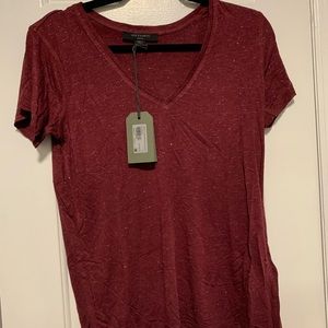 All Saints - Emelyn Shimmer Tee in Port Royale. Size small. NWT.